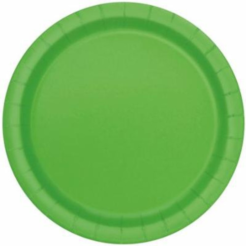 LIME GREEN 9" PLATES 8CT