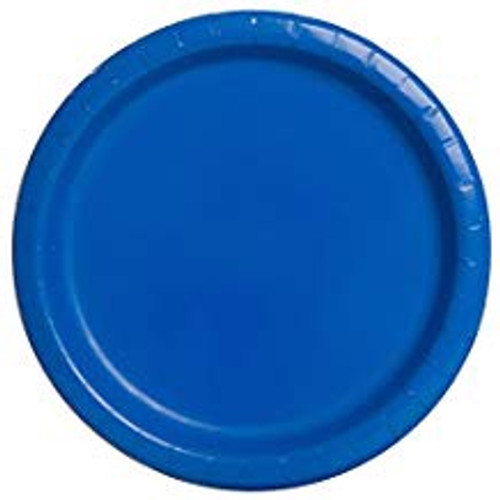ROYAL BLUE 9" PLATES 8 CT