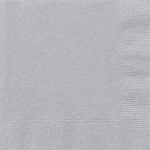 SILVER LUNCH NAPKINS