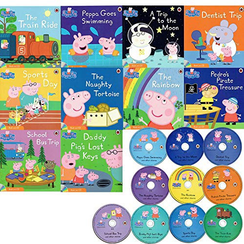 PEPPA PIG 10 BOOKS WITH CDS