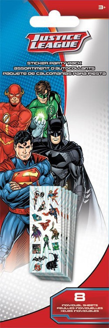 JUSTICE LEAGUE STICKER PARTY PACK