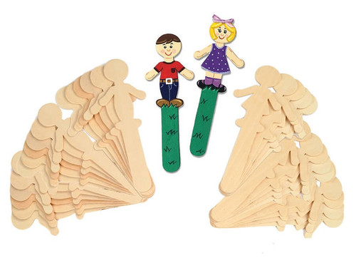 CRAFT STICKS PEOPLE WOMAN & MAN