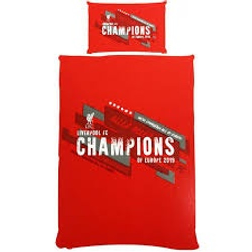 LIVERPOOL F.C. CHAMPIONS OF EUROPE SINGLE DUVET SET