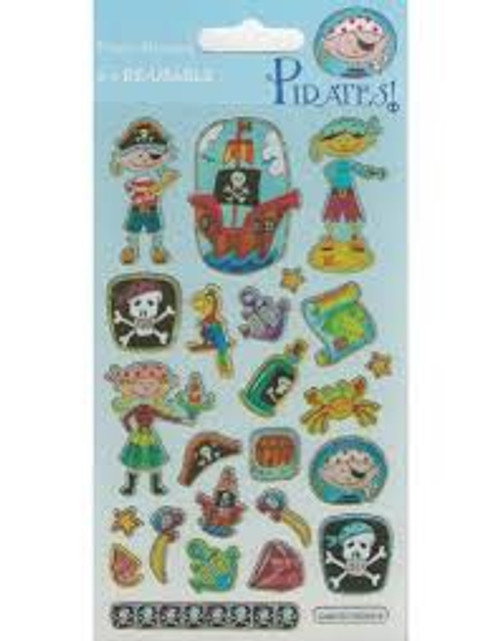 PIRATES SPARKLE STICKERS