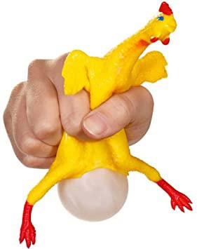 EGG LAYING RUBBER CHICKEN