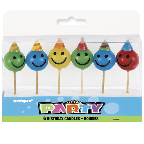 6 FACE PICK BIRTHDAY CANDLES