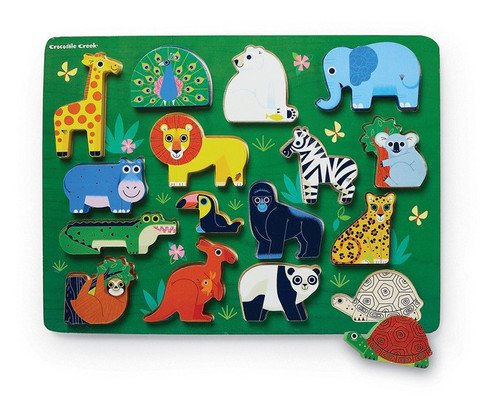 ZOO WOOD PUZZLE 16PCS