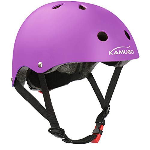 purple kids helmet