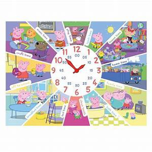 PEPPA PIG CLOCK PUZZLE 60 PCS