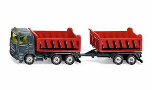 TRUCK WITH DUMPER BODY AND TIPPING TRAILER