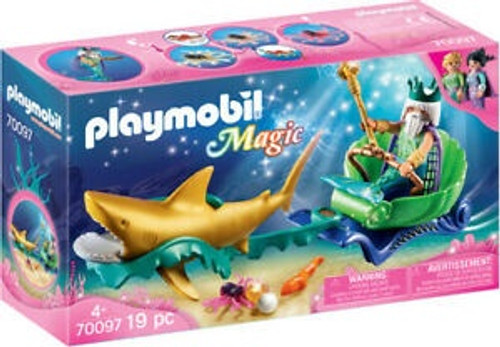 PLAYMOBIL KING OF THE SEA SHARK CARRIAGE