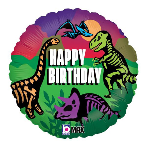 JURASSIC BIRTHDAY FOIL BALLOON 18 INCHES