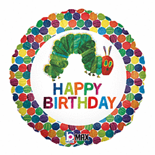 HAPPY BIRTHDAY HUNGRY CATERPILLAR FOIL BALLOON
