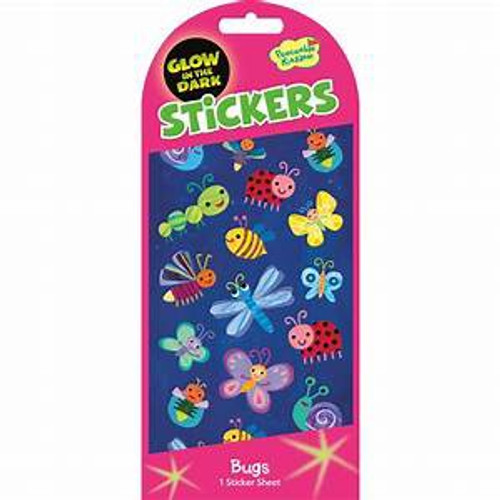 CUTE BUGS GLOW IN THE DARK STICKERS