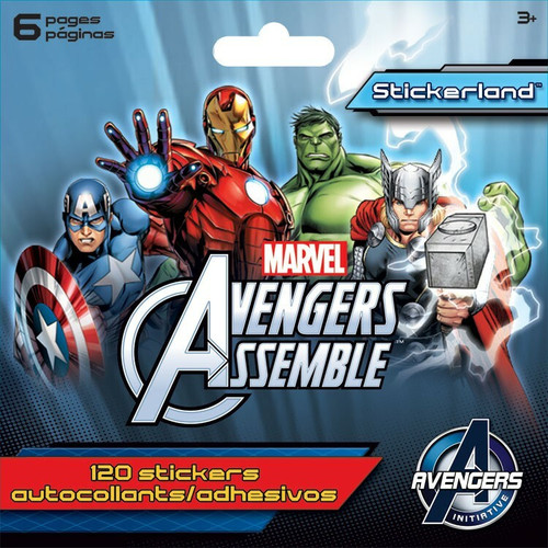 AVENGERS ASSEMBLE MINI STICKERLAND PAD