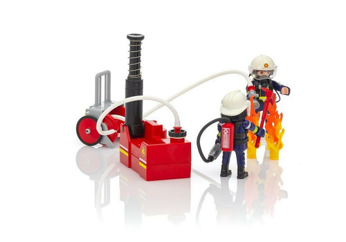 PLAYMOBIL FIREFIGHTER WITH PUMP