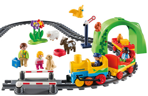 Playmobil Playmobil 1.2.3 Train with tracks My Take Along Train