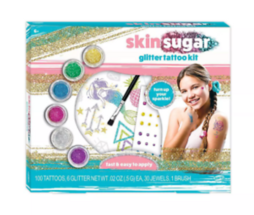 SKIN SUGAR GLITTER TATTOO ACTIVITY KIT