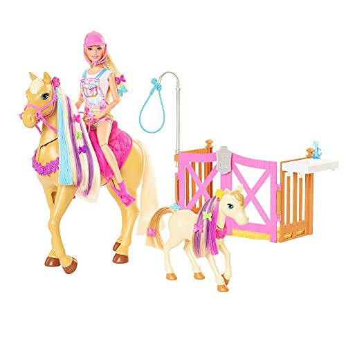 BARBIE GROOM AND STYLE HORSES W1