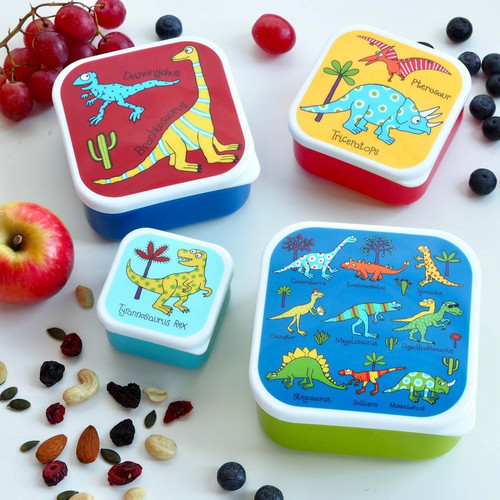 SNACK BOXES 4PCS DINOSAURS