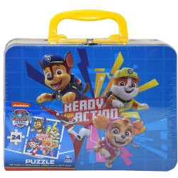 PAW PATROL LUNCH BOX TIN WITH PUZZLE