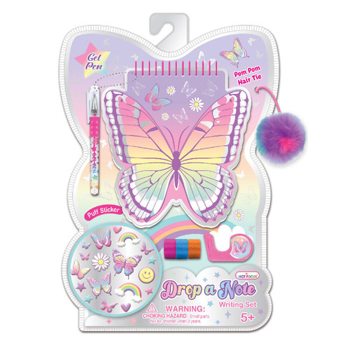 DROP A NOTE WRITING FUN TIE DYE BUTTERFLY