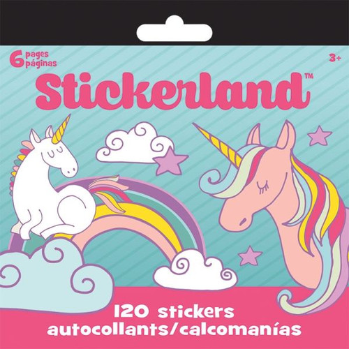 MAGICAL UNICORNS MINI STICKERLAND PAD