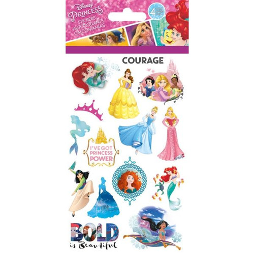 DISNEY PRINCESS STICKERS 4 SHEETS