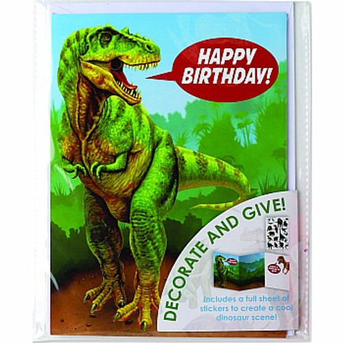DINOSAUR DECORATE YOUR OWN CARD