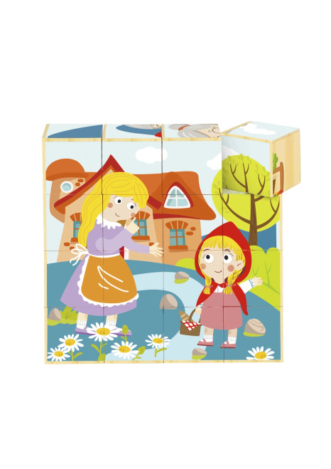 WOODEN BLOCK PUZZLE LITTLE RED RIDING