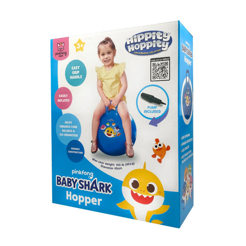 BABY SHARK HOPPITY BALL BLUE