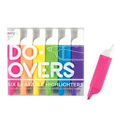 DO OVERS ERASABLE HIGHLIGHTERS SETS OF 6