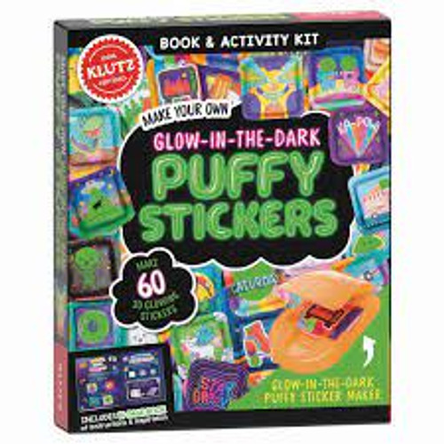 MAKE YOUR OWN GLOW IN THE DARK PUFFY STICKERS