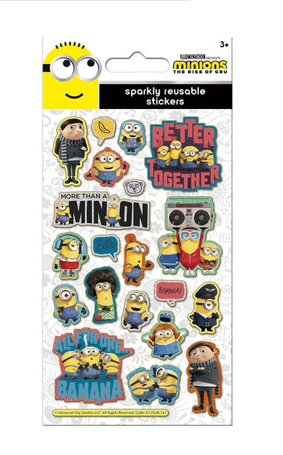 MINIONS THE RISE OF GRU FOILED STICKERS