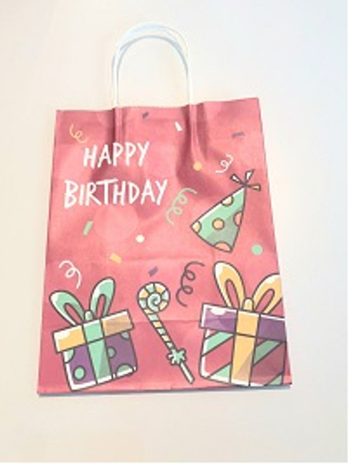 HAPPY BIRTHDAY RED MEDIUM BAG