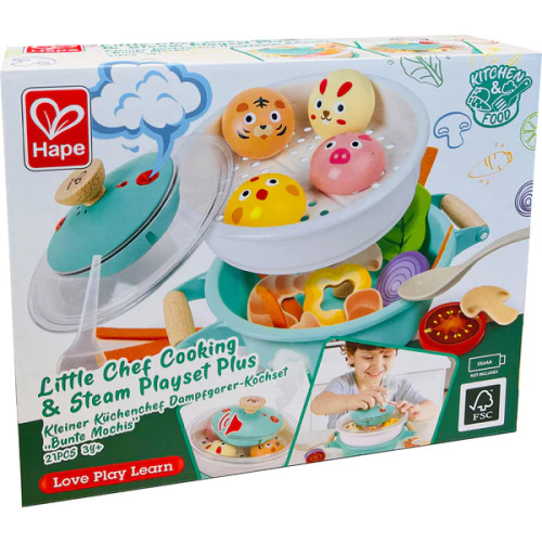 LITTLE CHEF COOKING & STEAM PLAYSET PLUS
