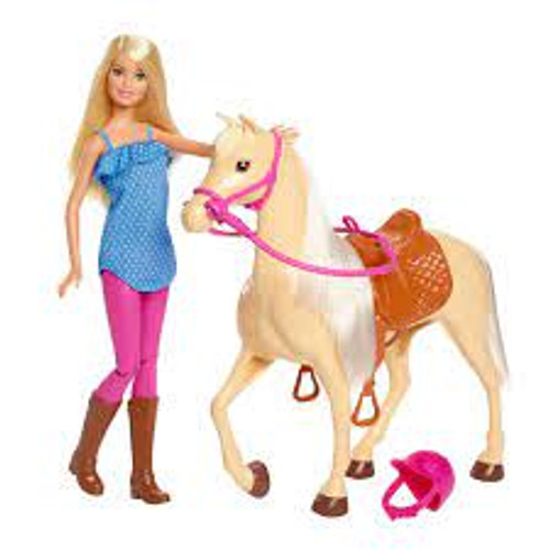 BARBIE AND HORSE SET