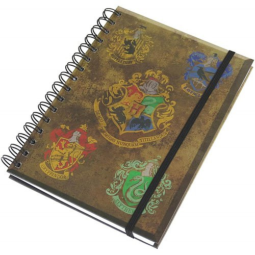 HARRY POTTER NOTEBOOK HOUSE CRESTS