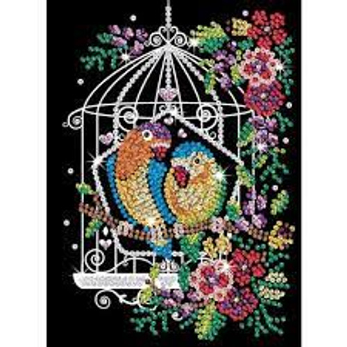 SEQUIN ART BIRDCAGE