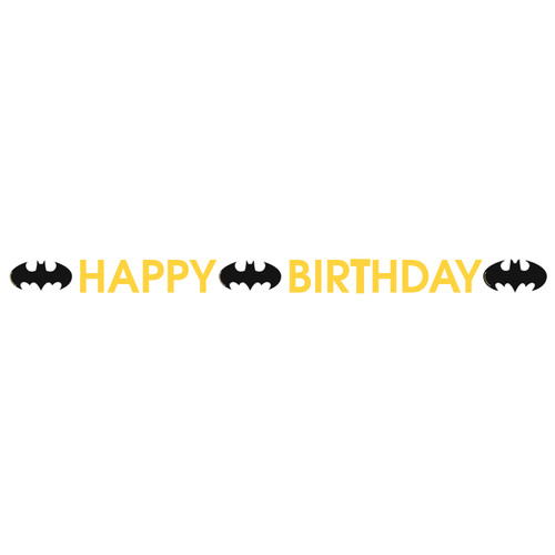 BATMAN HAPPY BIRTHDAY LETTER BANNER