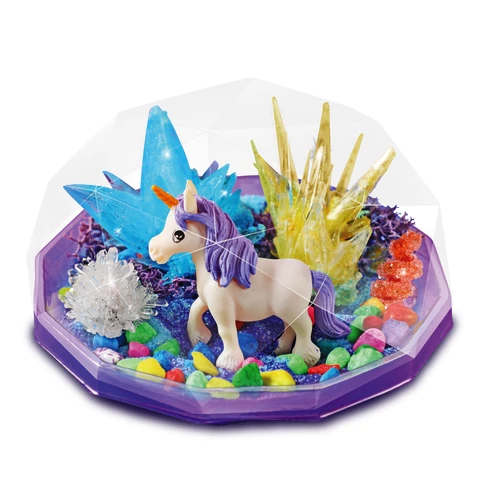CRYSTAL GROWING UNICORN TERRARIUM