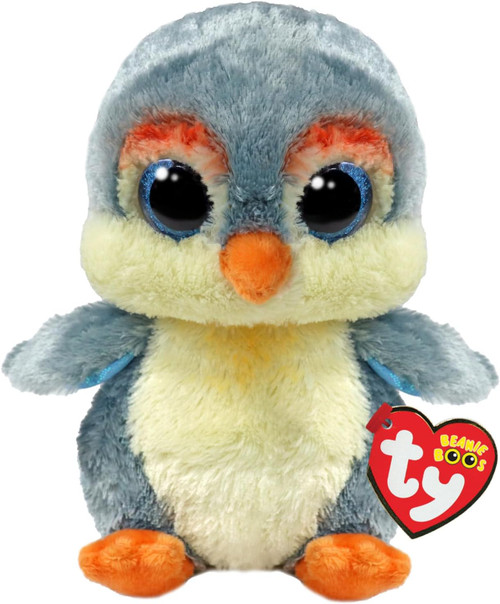 BEANIE BOOS FISHER PENGUIN GRAY