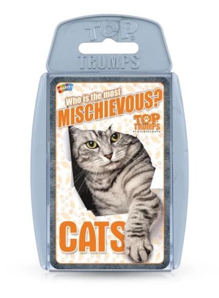 TOP TRUMPS WHO IS THE MOST MISCHIEVOUS? CATS W1