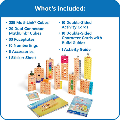 NUMBERBLOCKS 21-30 MATHLINK CUBES ACTIVITY SET