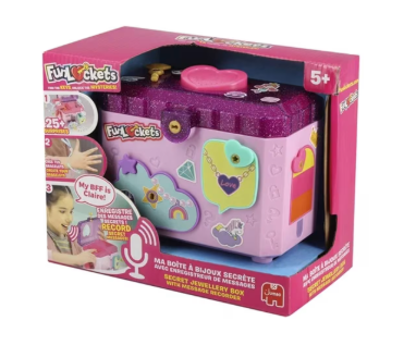 FUNLOCKETS SECRET JEWELLERY BOX WITH MESSAGE RECORDER