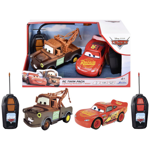 DISNEY CARS RC TWIN PACK LIGHTNING MCQUEEN+MATER