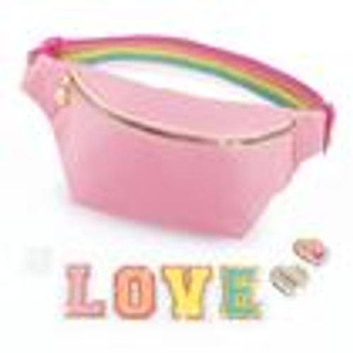 MAKE IT REAL FASHION BUM BAG WITH PATCHES