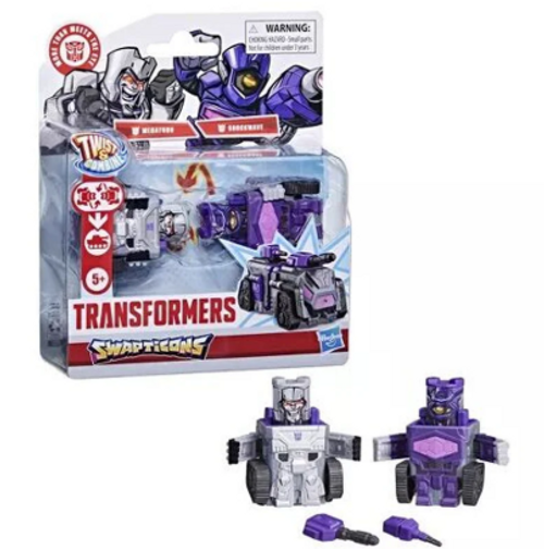 TRANSFORMERS TWIST & COMBINE SWAPTICONS MEGATRON & SHOCKWAVE