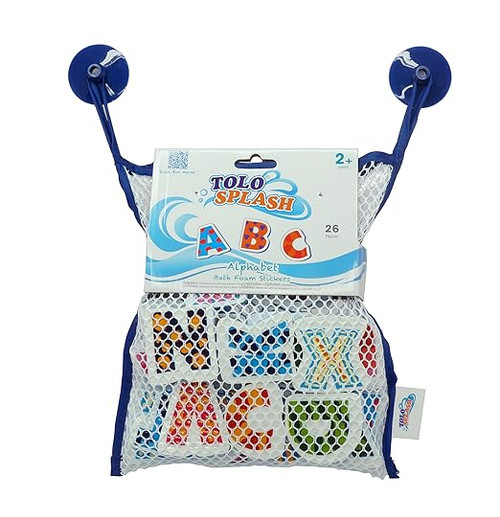 TOLO SPLATSH ALPHABET BATH FOAM STICKERS