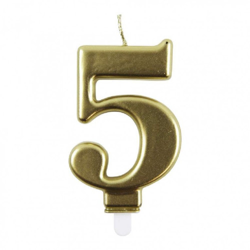 GOLD LARGE CANDLE 5